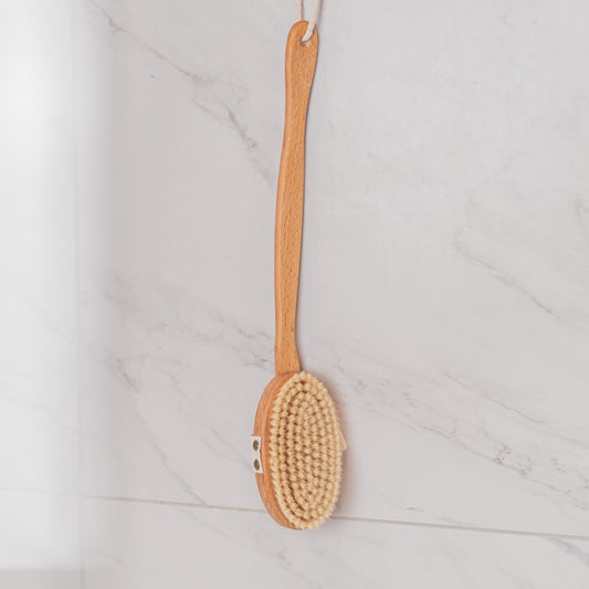 Bath Brush with Waxed Beechwood & Bristle